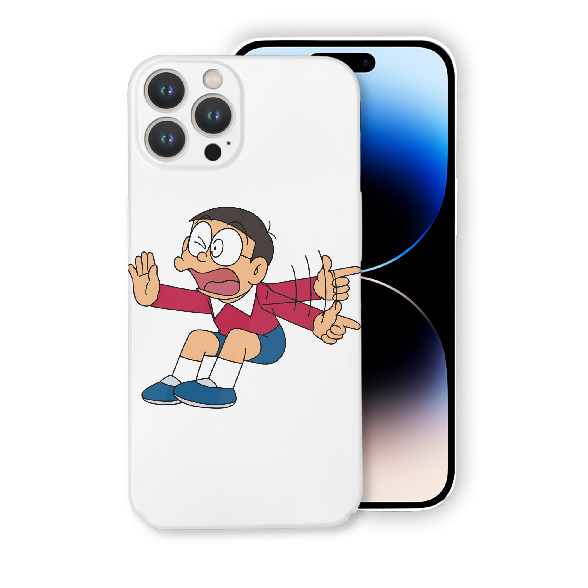 （画像用） ドラえもん 野比 のび太 Doraemon Nobita Nobi 【iPhone 14シリーズ対応】ハードケース